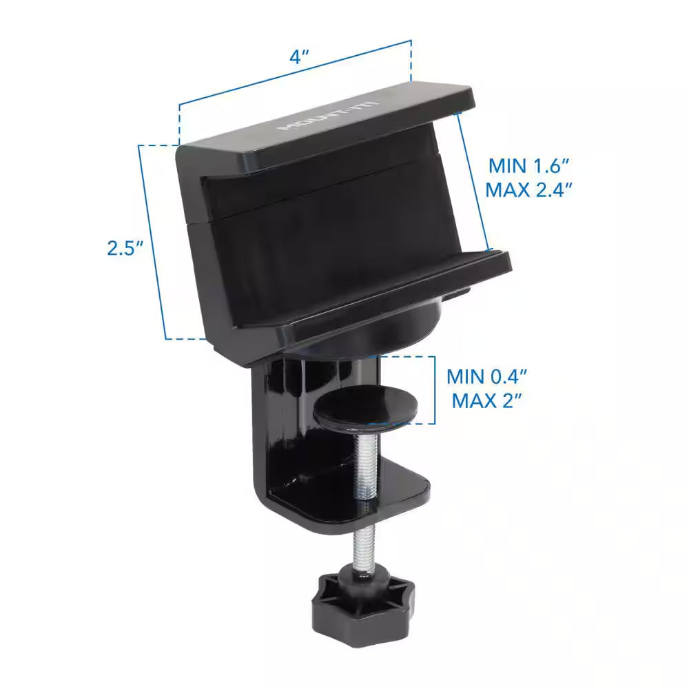 5 Ft. 3-Outlet Black Desktop Power Strip Surge Protector with 3 USB Ports